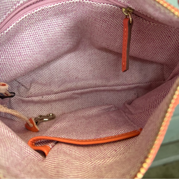 Dooney & Bourke Pebble Grain Small Kiley Hobo Crossbody Bag in Coral | EUC - Picture 12 of 12